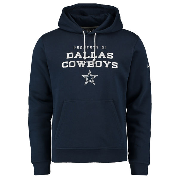 Men Dallas Cowboys Nike Stadium Classic Club Fleece Pullover Hoodie Navy->dallas cowboys->NFL Jersey